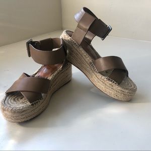 Sole Society Flatform Espadrille Sandals- Audrina